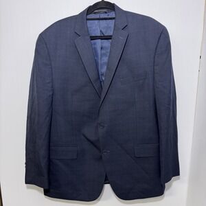 Michael Kors Men's Blazer 46R Navy Wool Blend 2 Button Sport Coat Classic‎ Fit